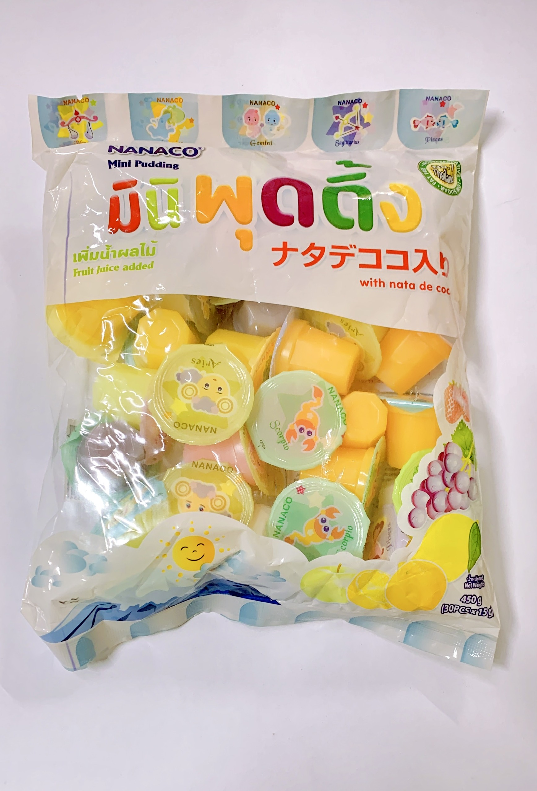 Thạch trái cây nanaco mini pudding 450gr 